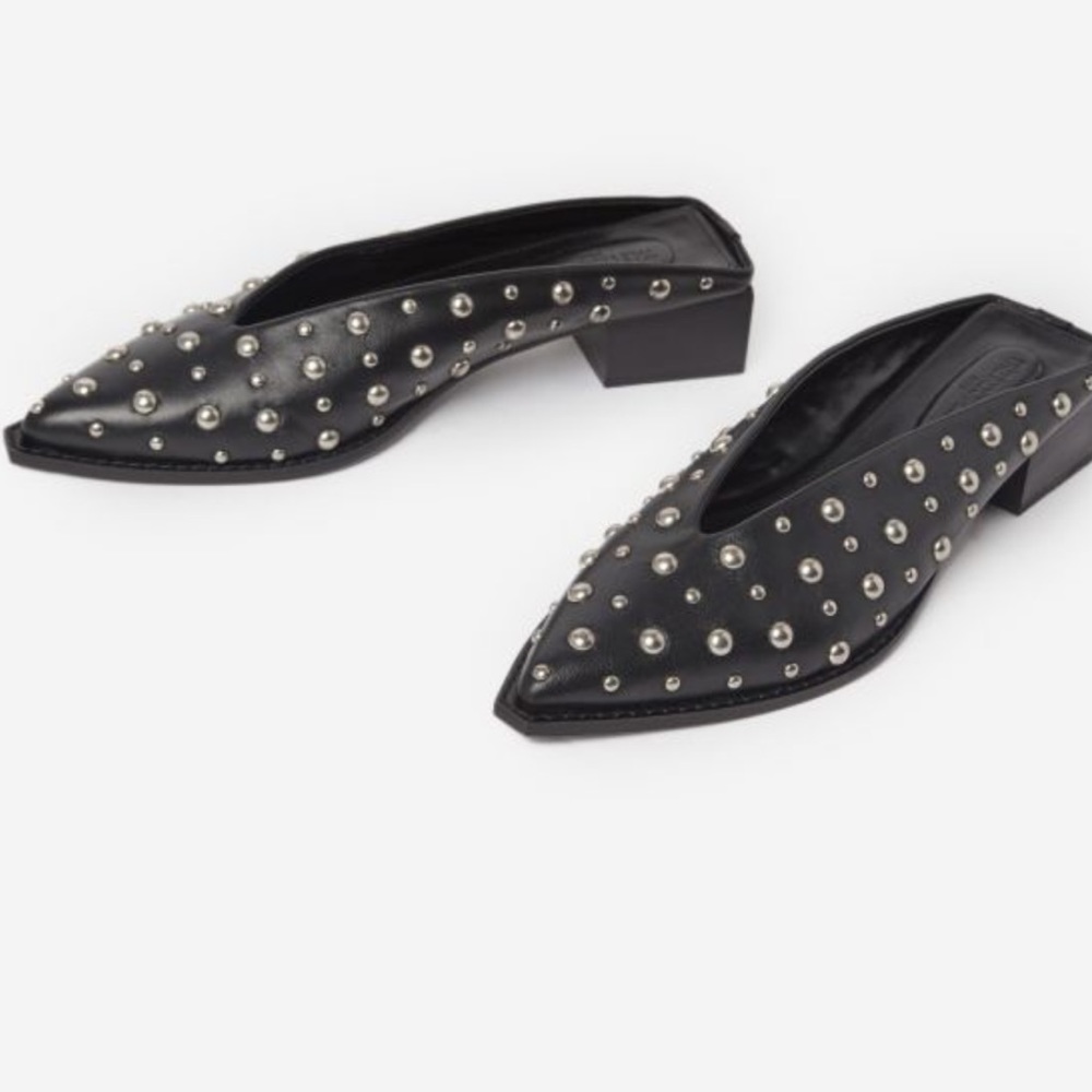 The Kooples Studded Leather Mules